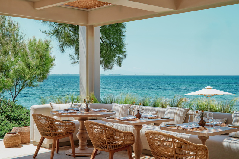 Tiara Holidays - Ikos Olivia fresco restaurant